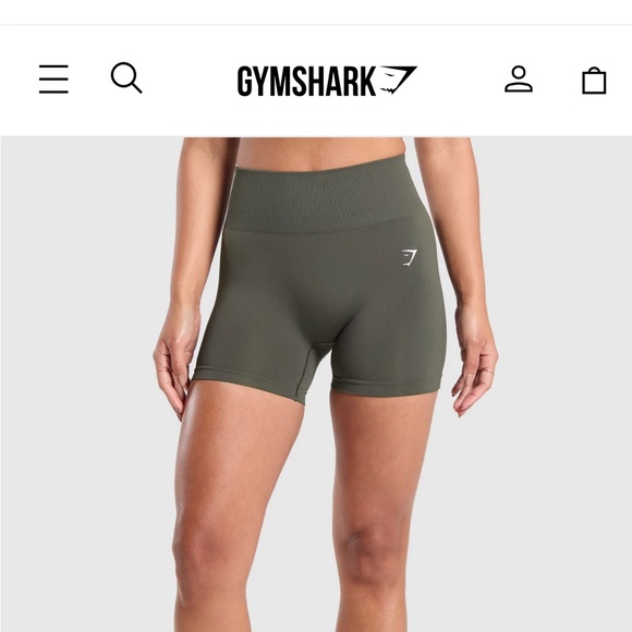 Gymshark green biker shorts - Picture 4 of 4